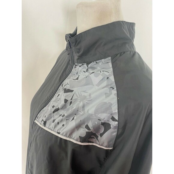 Nike Men’s Windbreaker Jacket Grey Fit Storm Athletic Full Zip Size Large - Picture 6 of 8